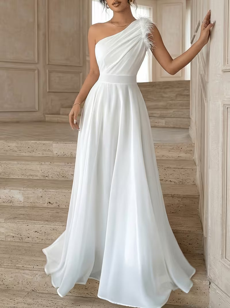 Women's Retro French Romantic Asymmetrical Sleeveless Dress